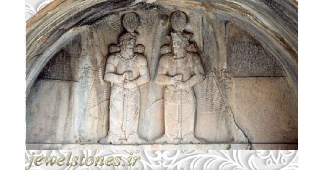 نقشه برجسته های طاق بستان کرمانشاه